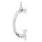 Серебряная подвеска на цепочку Буква G большая UNOde50