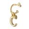Золотая подвеска для пирсинга Буква мини C UNOde50 CALL ME, изображение 2