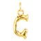 Золотая подвеска на цепочку Буква G малая UNOde50