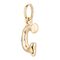 Золотая подвеска на цепочку Буква G малая UNOde50, изображение 2