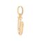 Золотая подвеска на цепочку Буква U малая UNOde50, изображение 2