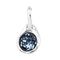 Серебряная подвеска с кристаллом Сваровски Кристалл UNOde50 Blue charm