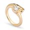 Золотое кольцо женское с цирконием UNOde50 Divine, Размер (мм): 18,3-18,7