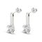 Серебряные серьги женские с цирконием UNOde50 Divine, изображение 2