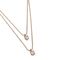 Женское ожерелье двойное с золотом и кристаллами Сваровски UNOde50 Aura Pink, изображение 3