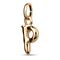 Золотая подвеска Буква P малая UNOde50, изображение 2