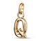 Золотая подвеска Буква Q малая UNOde50, изображение 2