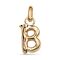 Золотая подвеска Буква B малая UNOde50