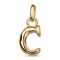 Золотая подвеска Буква С малая UNOde50