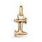 Золотая подвеска Буква I малая UNOde50