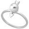 Серебряное кольцо женское с белым жемчугом Majorica Fine Silver, Размер (мм): 161