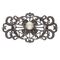Серебряная брошь с жемчугом Majorica Marie Antoinette