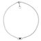 Серебряное колье женское с кристаллом Сваровски Ciclon Emo Enlace, Размер (мм): 430-470
