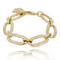 Золотой браслет женский с овальными звеньями Бомба UNOde50 Awesome