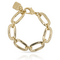 Золотой браслет женский с овальными звеньями Бомба UNOde50 Awesome, изображение 4