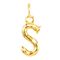 Золотая подвеска на цепочку Буква S малая UNOde50