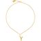 Золотая подвеска женская на цепочку Y малая UNOde50, изображение 3