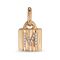 Золотая подвеска Замок с буквой из кристаллов Сваровски UNOde50 Mypadlock M