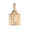 Золотая подвеска Замок с буквой из кристаллов Сваровски UNOde50 Mypadlock L