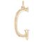 Золотая подвеска на цепочку Буква G большая UNOde50