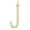 Золотая подвеска на цепочку Буква J большая UNOde50