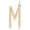 Золотая подвеска на цепочку Буква M большая UNOde50