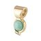 Золотая подвеска с натуральным камнем UNOde50 My Amazonite, изображение 2
