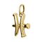 Золотая подвеска знак зодиака Рыбы UNOde50 Piscis, изображение 2