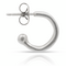 Серебряная моносерьга-основа для пирсинга Обруч UNOde50 Hula Hoop