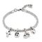 Серебряный браслет женский с подвесками талисманами UNOde50 Beliefs