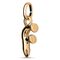 Золотая подвеска Буква F малая UNOde50, изображение 2