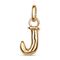 Золотая подвеска Буква J малая UNOde50