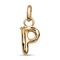 Золотая подвеска Буква P малая UNOde50