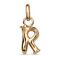 Золотая подвеска Буква R малая UNOde50