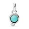 Серебряная подвеска с натуральным камнем Круг UNOde50 Hazte Uno