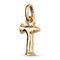Золотая подвеска Буква T малая UNOde50, изображение 2