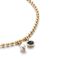 Женское ожерелье золотое с кристаллом Сваровски и жемчугом UNOde50 Ser Unico, изображение 3