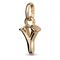 Золотая подвеска Буква Y малая UNOde50, изображение 2