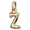 Золотая подвеска Буква Z малая UNOde50, изображение 2