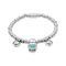 Серебряный браслет женский с муранским стеклом Ciclon Сharm