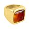 Золотое кольцо женское с муранским стеклом Ciclon Kubik Kool