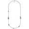 Серебряное колье с муранским стеклом Ciclon Liquid, Размер (мм): 800-900