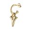 Золотая подвеска для пирсинга Буква мини Y UNOde50 CALL ME, изображение 2