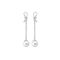 Серебряные серьги с жемчугом длинные Majorica Fine Silver