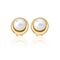 Золотые серьги женские с органическим жемчугом  Majorica Margot, изображение 2
