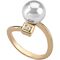 Золотое кольцо женское с органическим жемчугом Majorica Tu Y Yo, Размер (мм): 18,1-18,8, изображение 2
