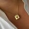 Золотое колье женское с подвеской Majorica Alphabet, изображение 3