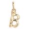 Золотая подвеска на цепочку Буква B малая UNOde50