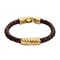 Кожаный браслет мужской с золотом UNOde50 Roots