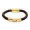 Кожаный браслет мужской с золотом UNOde50 Roots, изображение 3